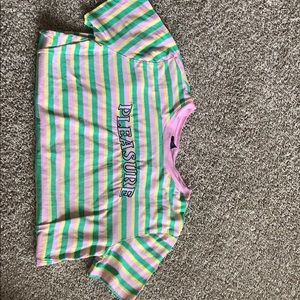 striped “pleasure” shirt from Forever 21.